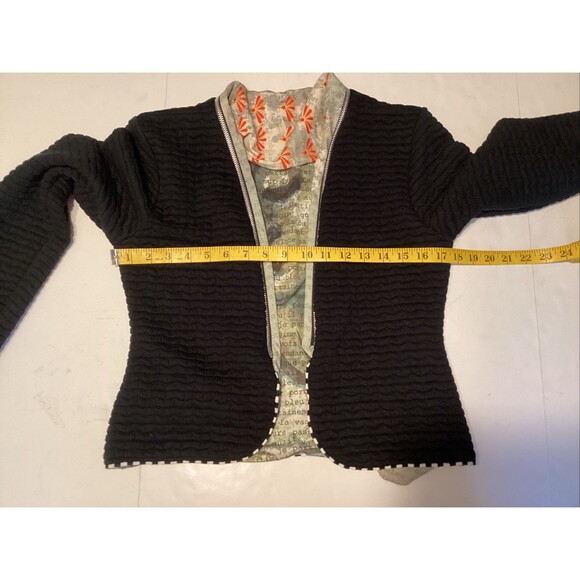 volt design art jacket women’s 2 wearable art reversible, Detachable Scarf - Picture 5 of 10